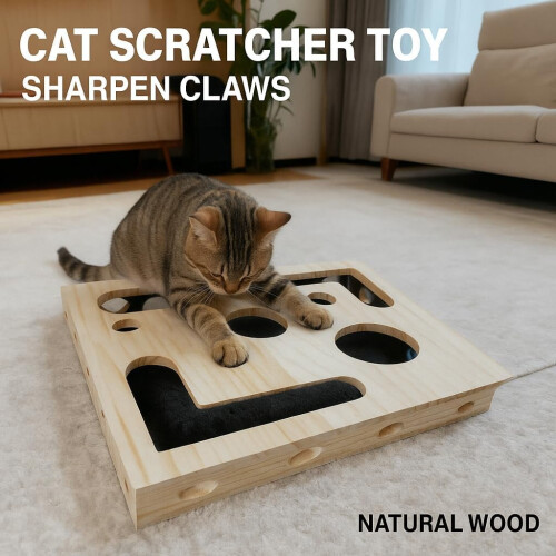 Cat nail file scratch box with sandpaper, 1 piece 1