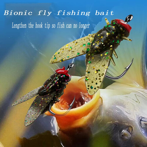 Bionic Fly Fishing Bait Dry/Wet Flies 20PCS 2