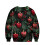 Men's Christmas Cat Raglan Top Polyester M Green 5