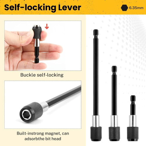 Angle Screwdriver Attachment Kit 17-Pc 105 for Cordless 2