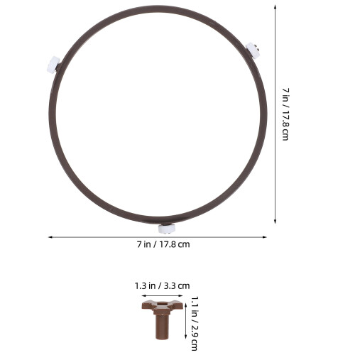 Microwave Turntable Ring Light Brown 1 Set 1