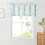 Rod Pocket Valance Curtain Green Bramble Pattern 1 Panel 2
