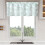Rod Pocket Valance Curtain Green Bramble Pattern 1 Panel 3