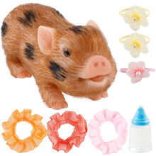 Realistic Silicone Pig Toy 5 inch