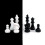 Chess Piece Silicone Resin Mold 6-Piece Set with Board 4