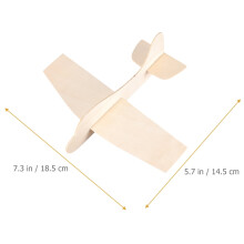 Wooden Airplane Model Kit for Kids - 10 Pieces