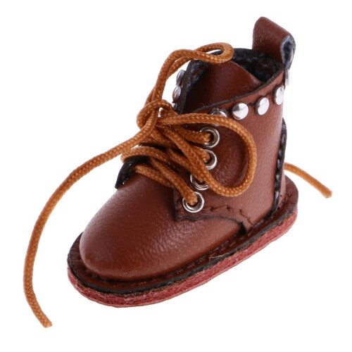 PU Leather Boots for 12-inch Dolls Brown