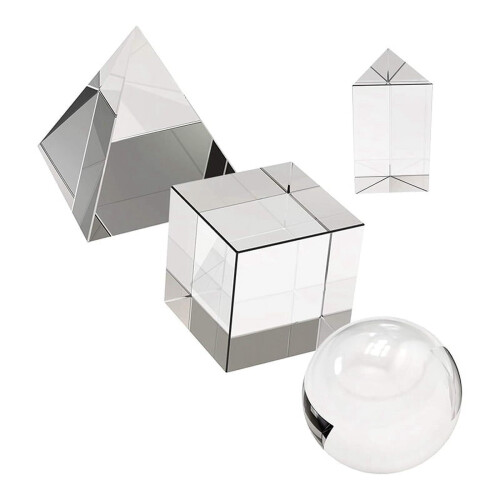 Optical Crystal Photography Prism Set 4 Pieces