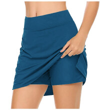 Women's Navy Blue Lightweight Skort with Pockets