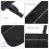 Wheelchair Side Bag with Cup Holder Black 1PC 6
