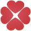 Valentine's Day Heart-Shaped Gift Cards 80 pcs 6