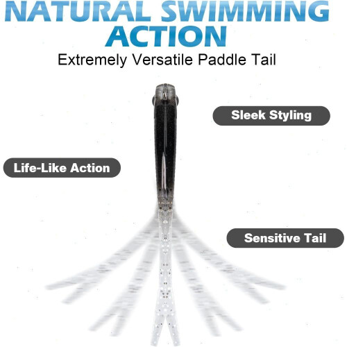Soft Fishing Lure Lifelike Forked Tail 20PCS 1