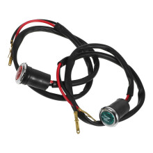 ATV Gear Indicator Light Black Clear 2 pcs