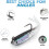 Soft Fishing Lure Lifelike Forked Tail 20PCS 5