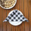 Cotton Plaid Napkins Black and White 4 Pcs 1