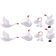 Swan Figurine Miniature Statue Wedding Decoration