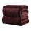 Solid Color Plush Fleece Blanket 50x70 cm Coffee 3