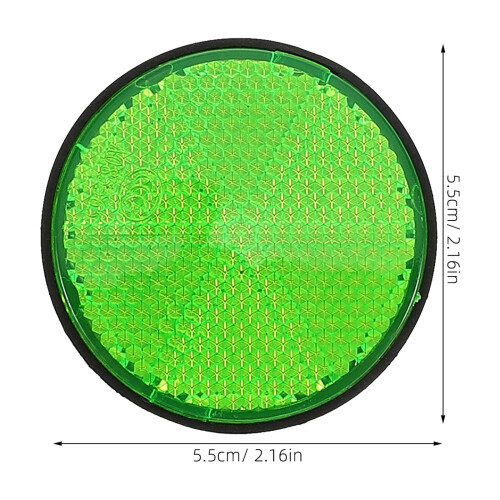 Unbranded bike reflectors green 4 pcs 1