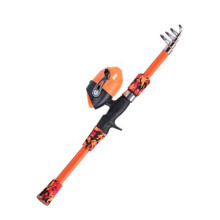 Kids Fishing Rod Set Telescoping Rod and Reel Combo Red