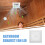 Bathroom Fan Cover Square Vent White Plastic Ceiling 5
