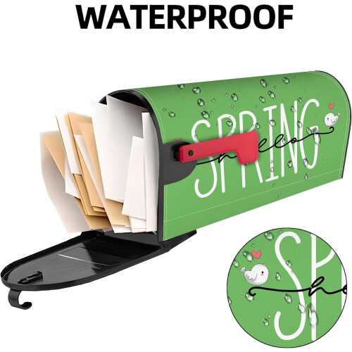Spring Mailbox Cover Magnetic Waterproof Outdoor Decor 2