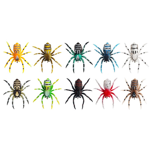 Spider-Shape Soft Fishing Lure Rubber Bait with Barbed Hook 1
