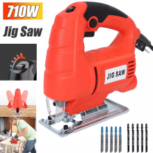 Electric Jig Saw Kit for Wood and Steel with 6 Speeds and