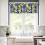 Blue Tile Lemon Window Valance 54x18 inch 3