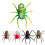 Spider-Shape Soft Fishing Lure Rubber Bait with Barbed Hook 5