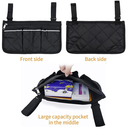 Wheelchair Side Bag Multifunctional Light Design 1 Pack 1