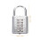 Gym Locker Combination Lock Metal Electric White 1 Set 2