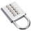 Gym Locker Combination Lock Metal Electric White 1 Set 4