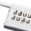Gym Locker Combination Lock Metal Electric White 1 Set 8