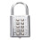 Gym Locker Combination Lock Metal Electric White 1 Set 5