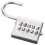 Gym Locker Combination Lock Metal Electric White 1 Set 7