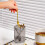 Fruit Fork Holder Plastic with Lid 6.5 x 3.1 in 6