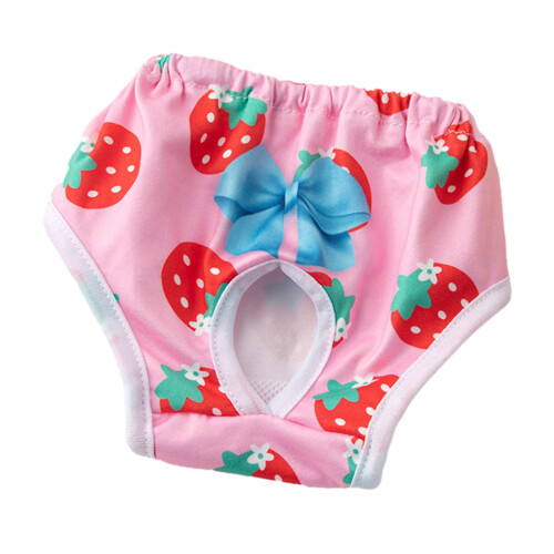 Dog Menstrual Pants Princess Design Pink Small Medium 1