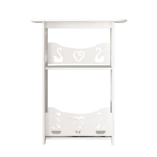 Wooden Bedside Table with Shelf 1PC 1