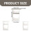 Wooden Bedside Table with Shelf 1PC 3