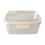 Boîte à goûter portable avec couvercle et poignée, transparente, lot de 1 2