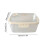 Boîte à goûter portable avec couvercle et poignée, transparente, lot de 1 3