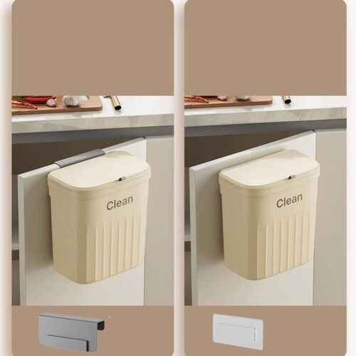 Wall-Mounted Kitchen Trash Can for Bathroom 2
