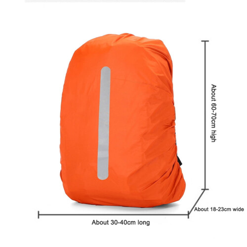 Waterproof Backpack Rain Cover Orange 60L 2