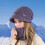 Women's Winter Hat and Scarf Set Purple Solid Elastic 8
