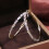 Rhinestone Hoop Earrings Gold Silver 2 pcs 2