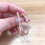 Rhinestone Hoop Earrings Gold Silver 2 pcs 5