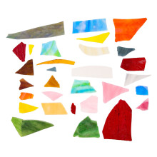 Colorful Glass Mosaic Tiles Assorted Colors 100 pcs