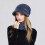 Women's Winter Hat and Scarf Set Purple Solid Elastic 5