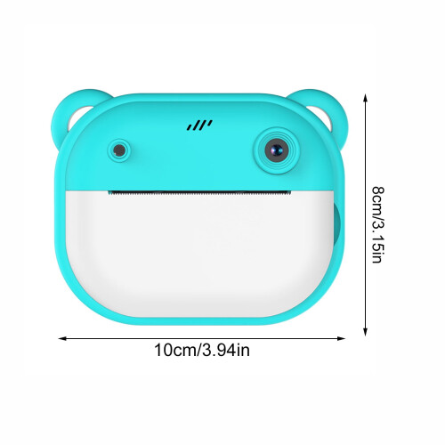 Instant Camera 1080P HD Dual Lens Thermal Printer 24MP 2
