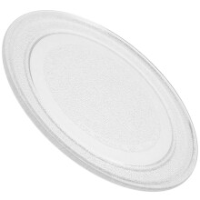 Glass Microwave Tray Topbathy Heat-Resistant White 1 Set